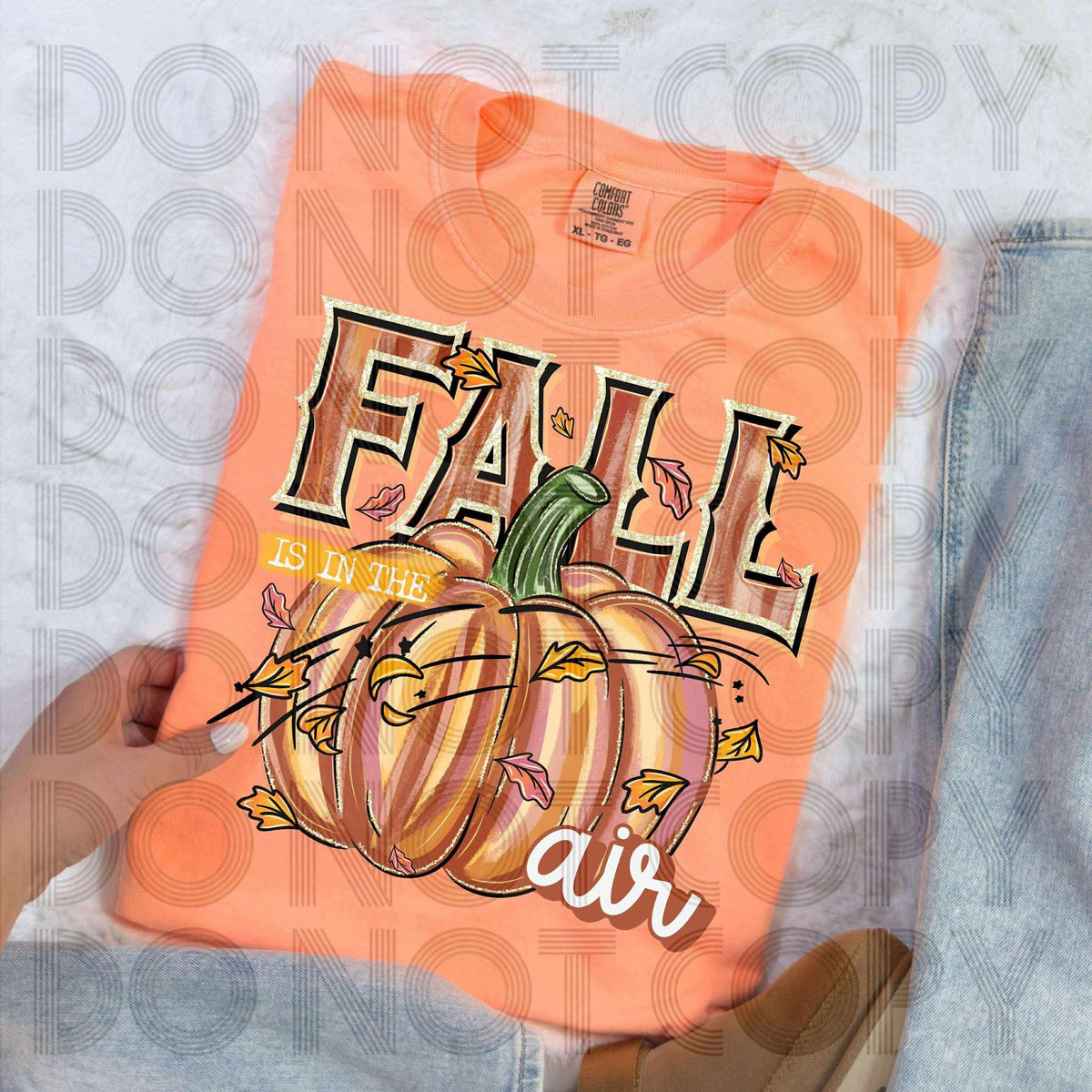 Fall is in the air BROWN RENEWED DTF transfer