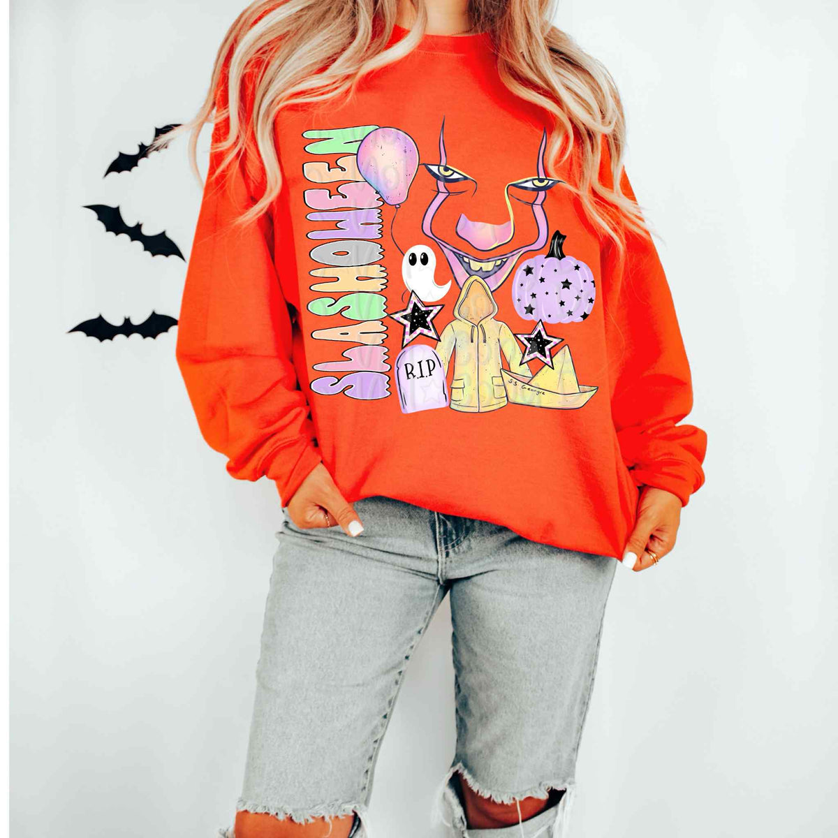 Slashoween penny DTF transfer