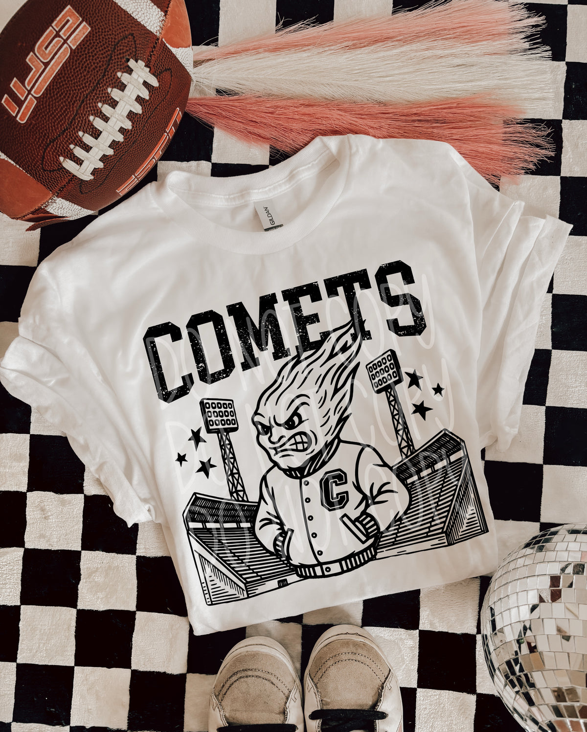 Comets Letterman mascots PHDC DTF transfer