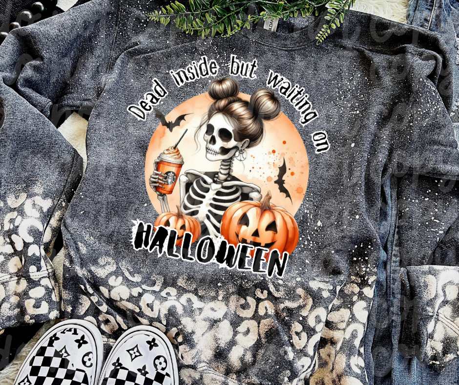 Dead inside but waiting on halloween (VS) 52178 DTF transfer