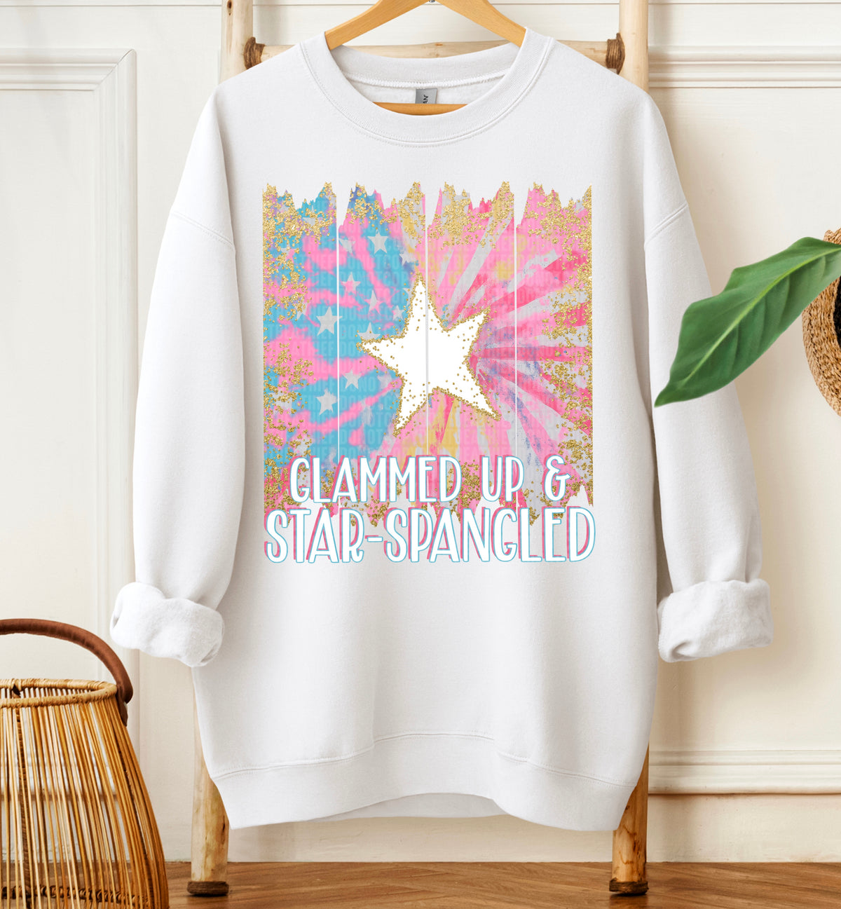 Glammed up and star spangled SDD DTF transfer