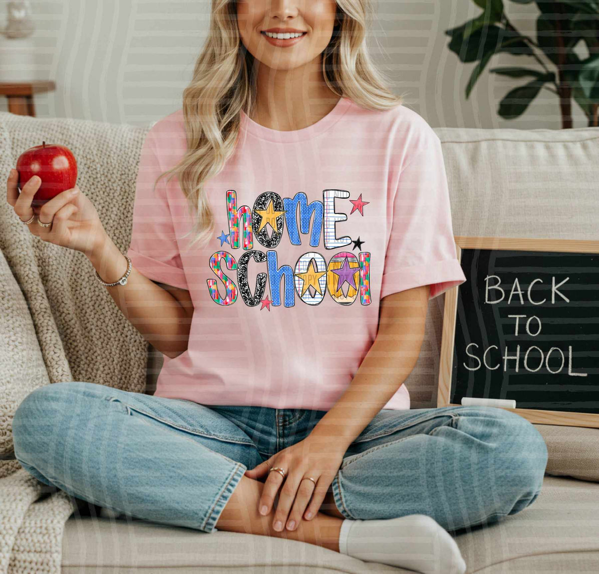 Home School - School font (Caplinger) DTF transfer