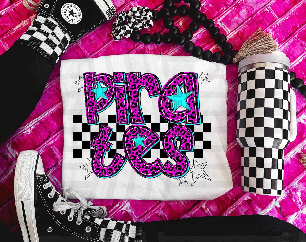 Pirates Pink Leopard Neon (Caplinger) DTF transfer