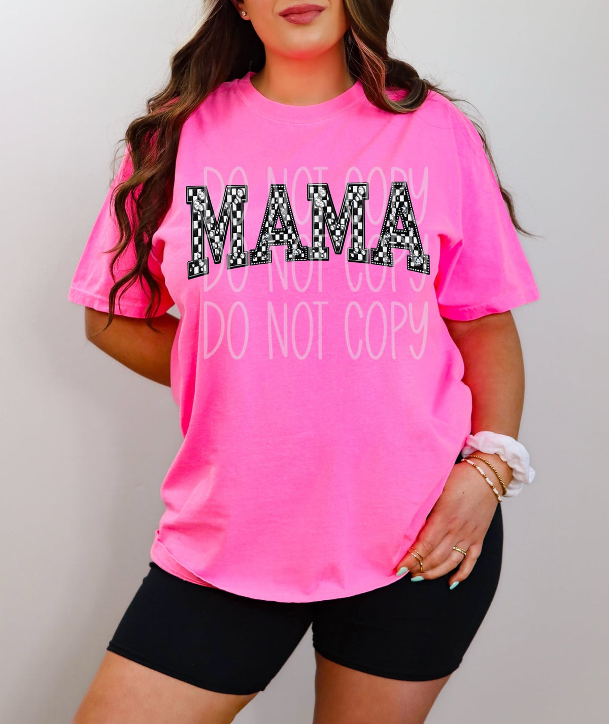 Mama checkered 52062 DTF transfer