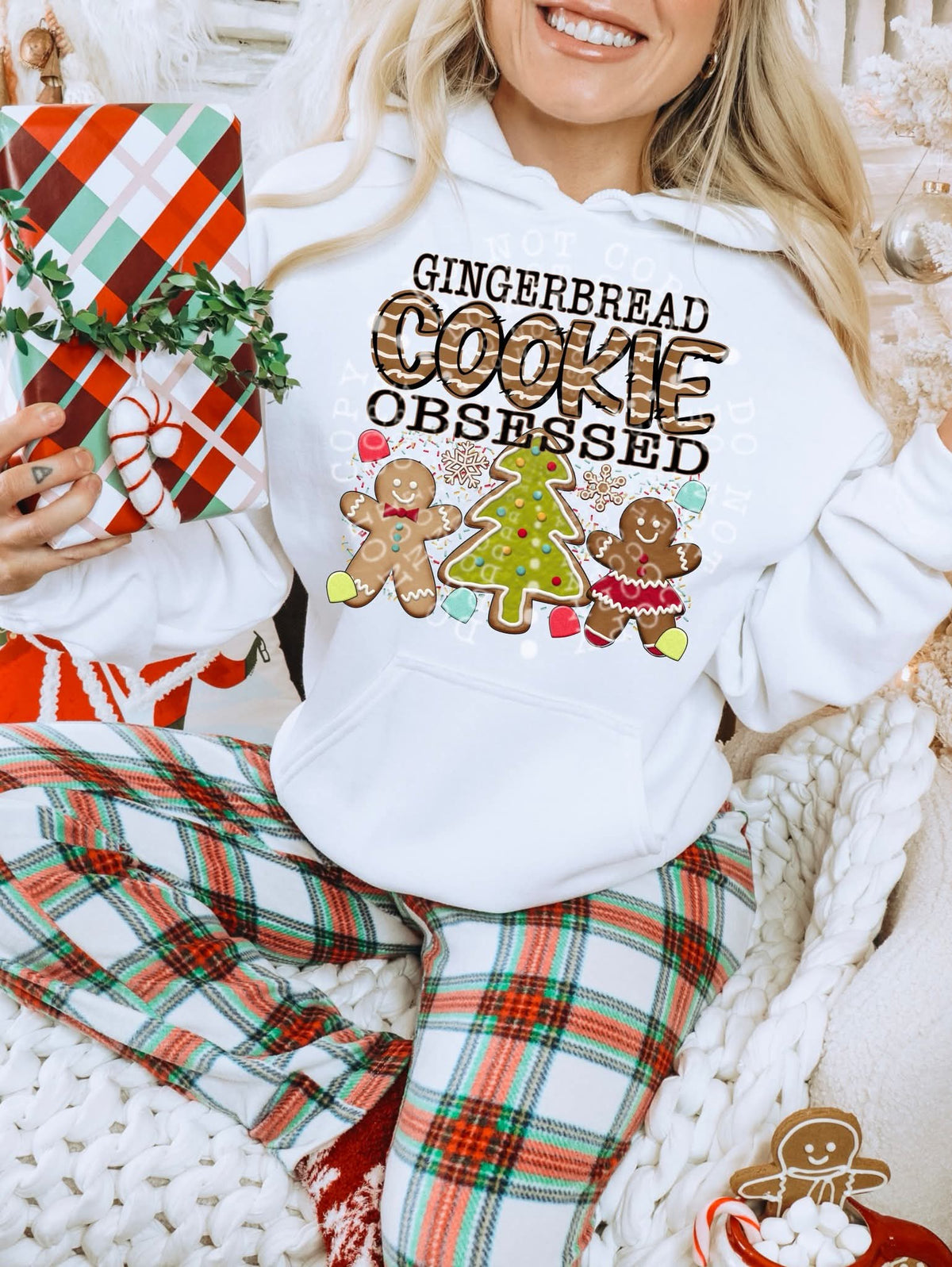Gingerbread cookie obsessed VIRGO DTF transfer