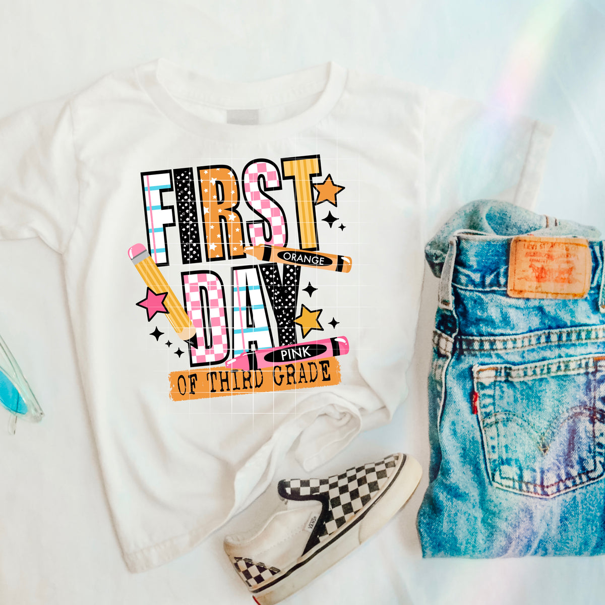 First day of third grade GIRL DTF transfer