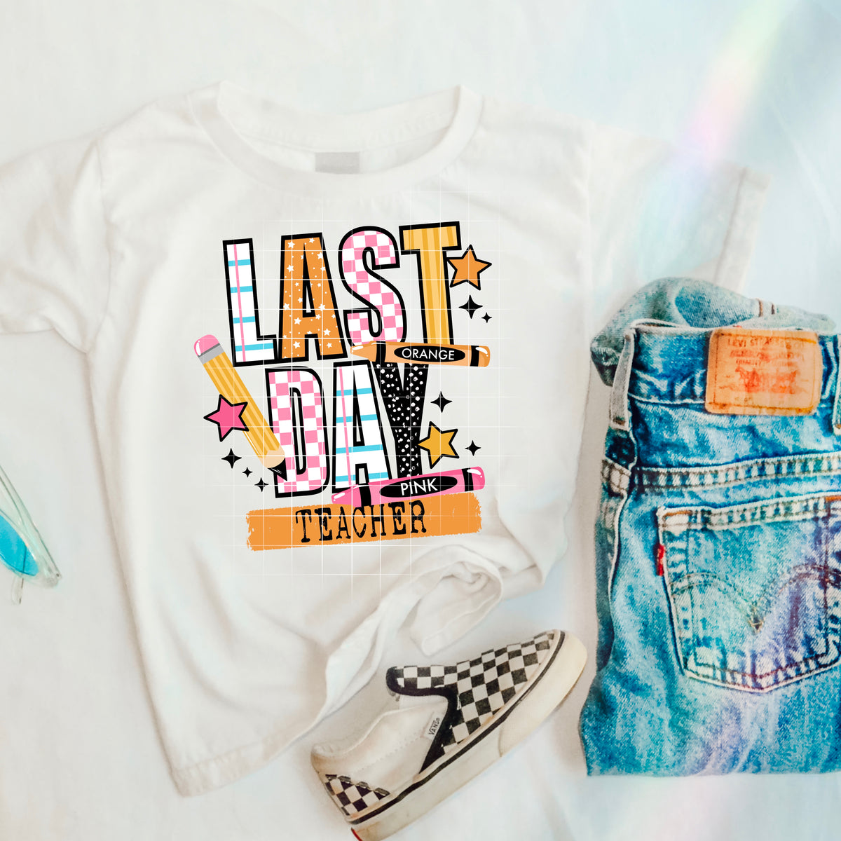 Last day teacher GIRL CSC DTF transfer