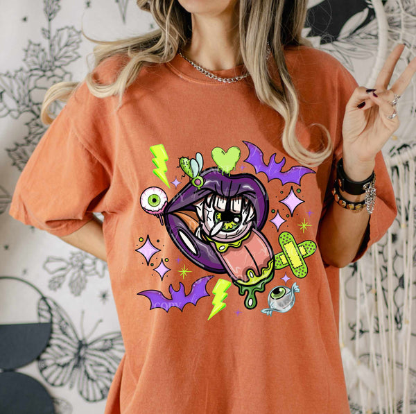 Mouth with eyeball (LUMI) 44873 DTF transfer