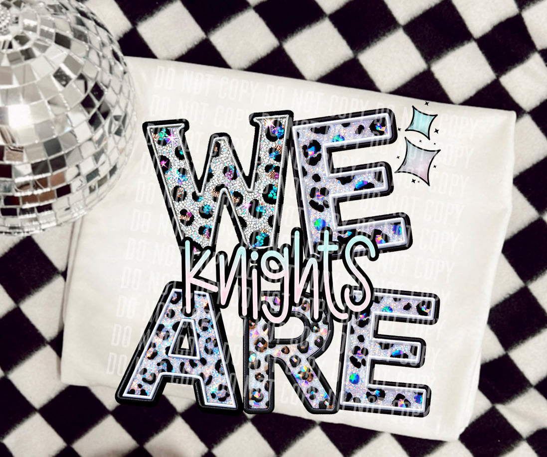We are knights leopard 50846 DTF transfer