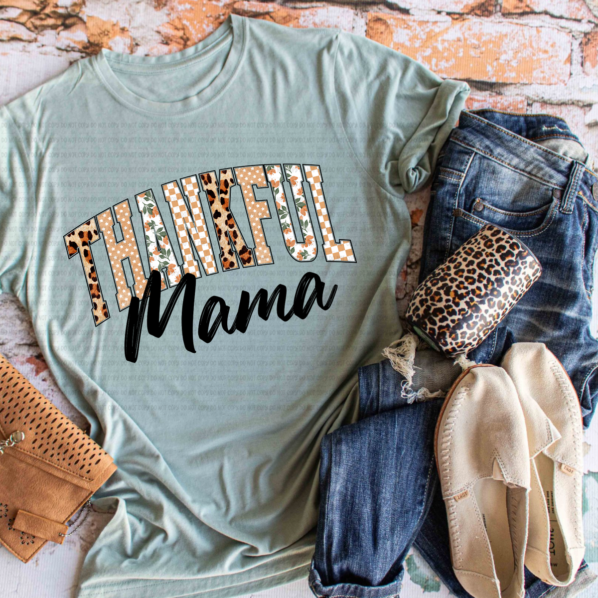 Thankful mama revel DTF transfer