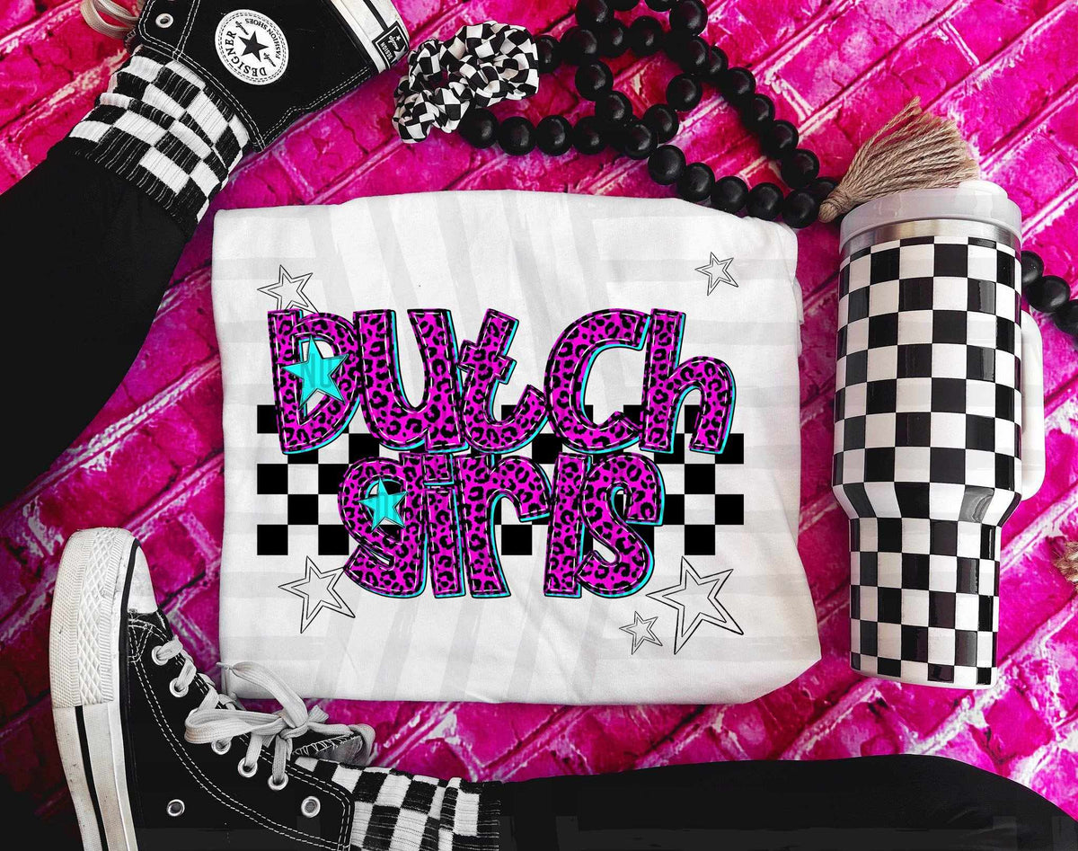 Dutchgirls Pink Leopard Neon (Caplinger) DTF transfer