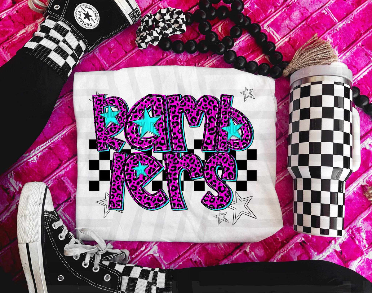 Ramblers Pink Leopard Neon (Caplinger) DTF transfer
