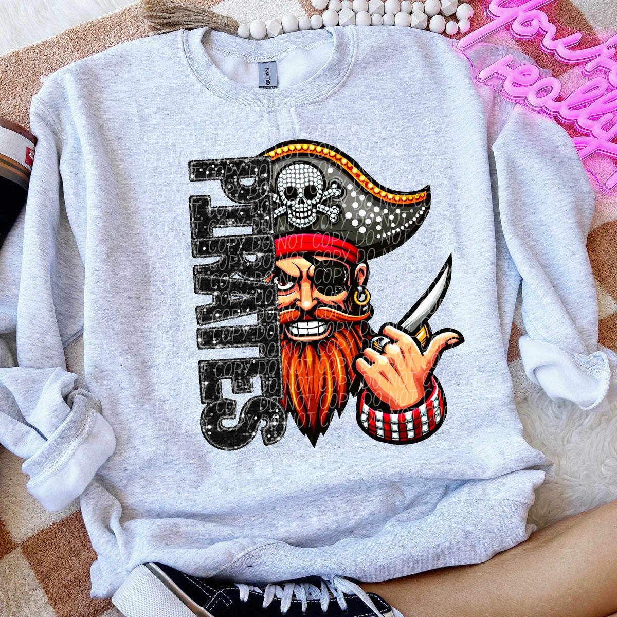 Pirates half mascots (CITY) 50347 DTF transfer
