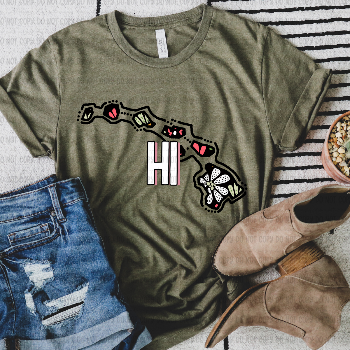 Floral states black background REVEL