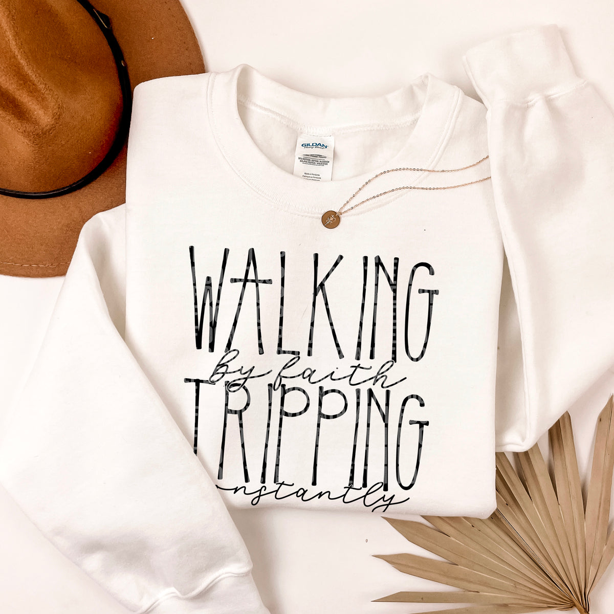 Walking by faith black sdd DTF transfer