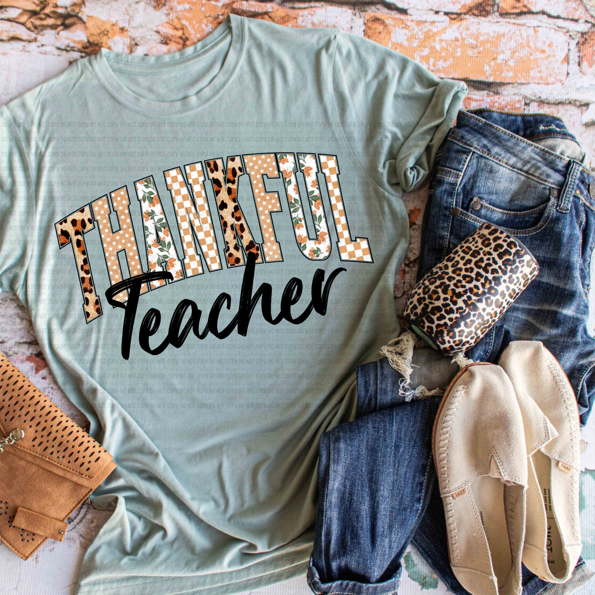 Thankful teacher revel DTF transfer