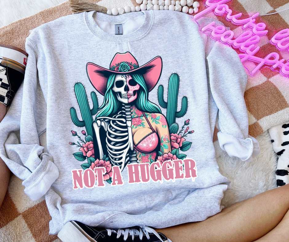 Not a hugger cowgirl skellie (VS) 52235 DTF transfer