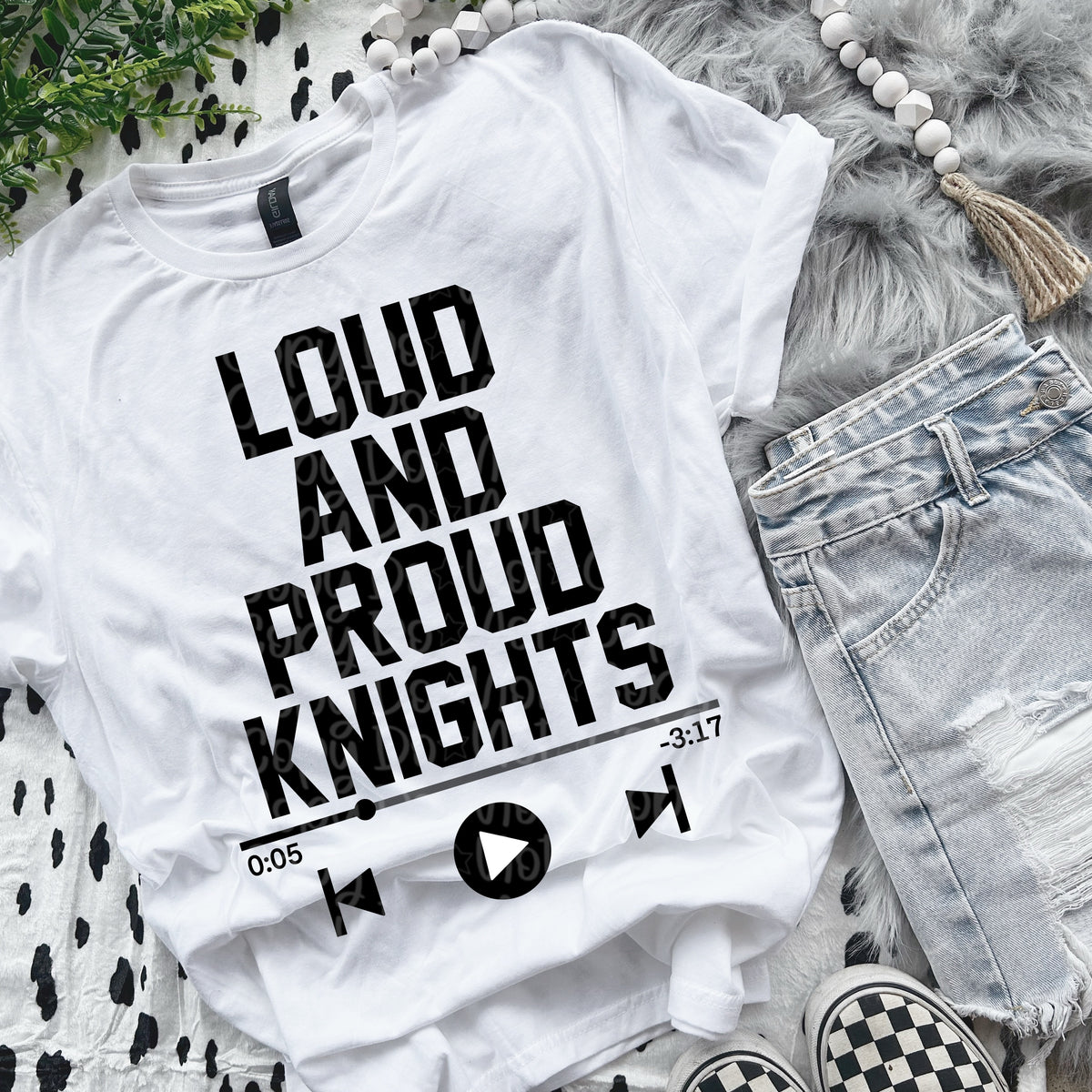 Loud and proud knights VIRGO DTF transfer