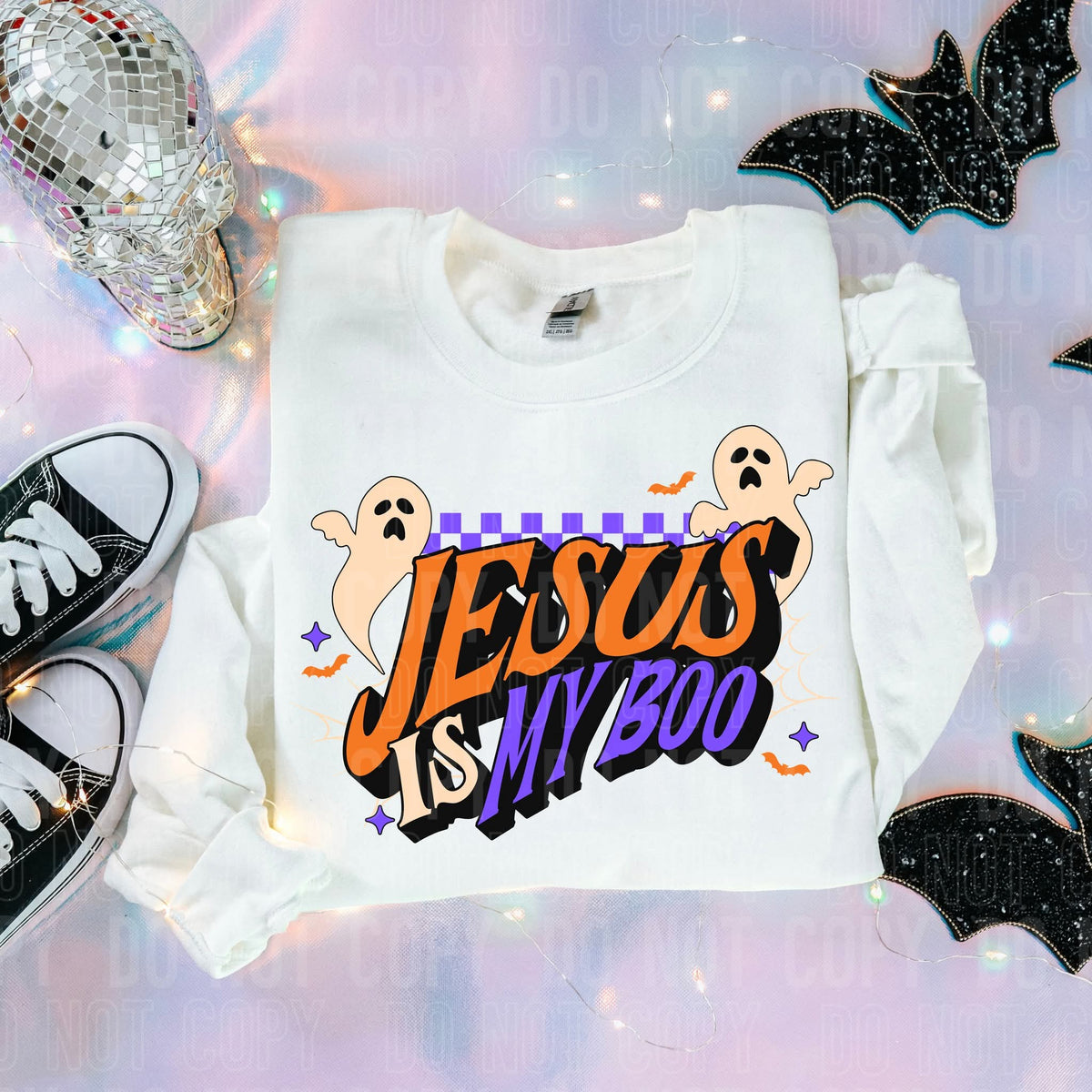 Jesus is my boo DTF transfer