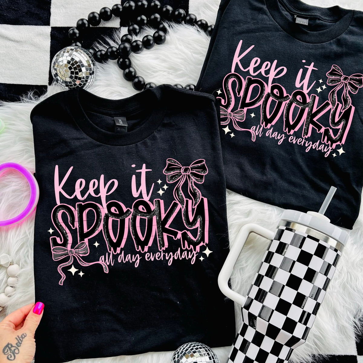 Keep it spooky all day everyday purple CSC DTF transfer