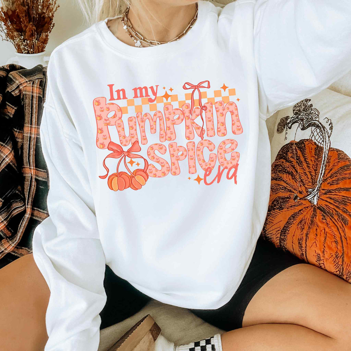 In my pumpkin spice era pumpkin font DTF transfer