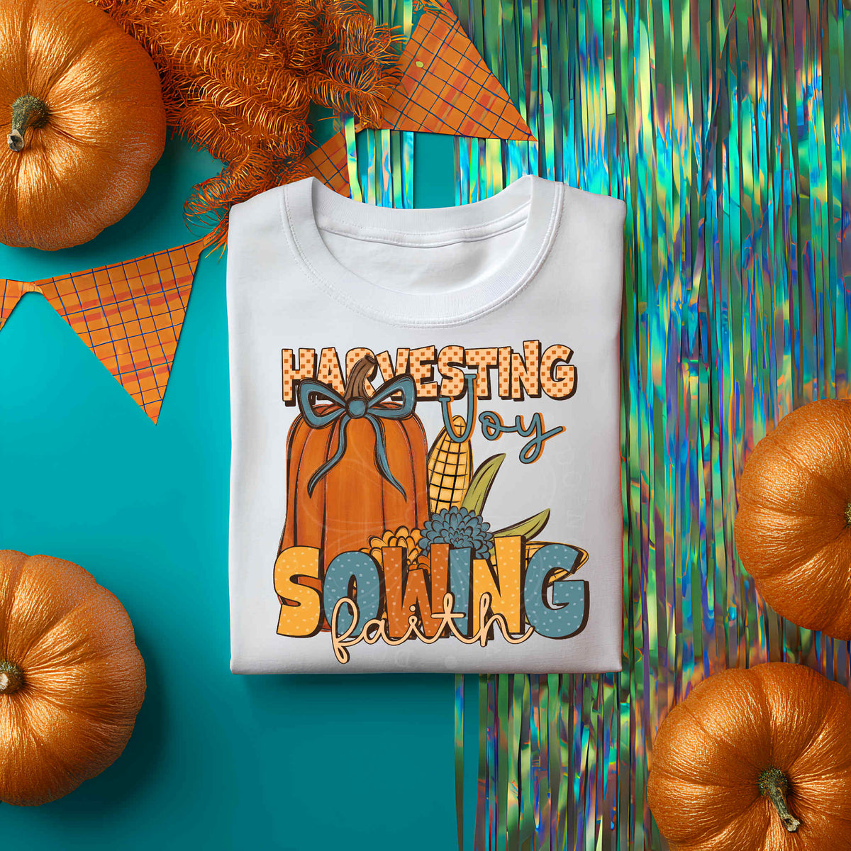 Harvesting joy sowing faith DTF transfer