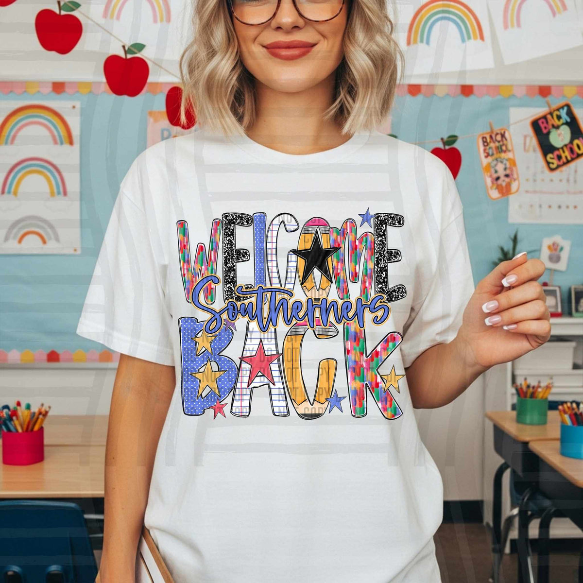 Welcome Back Southerners school font (Caplinger) DTF transfer