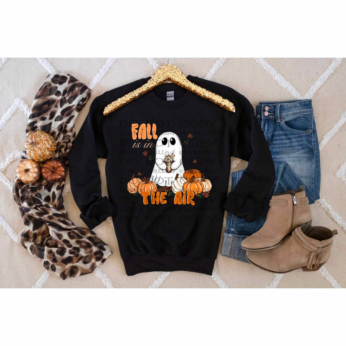 Fall is in the air ghost DTF transfer