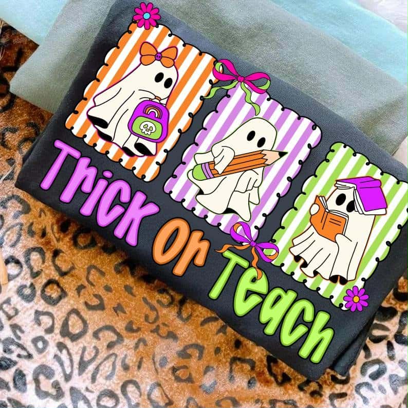 Trick or teach ghosts 109986 DTF transfer