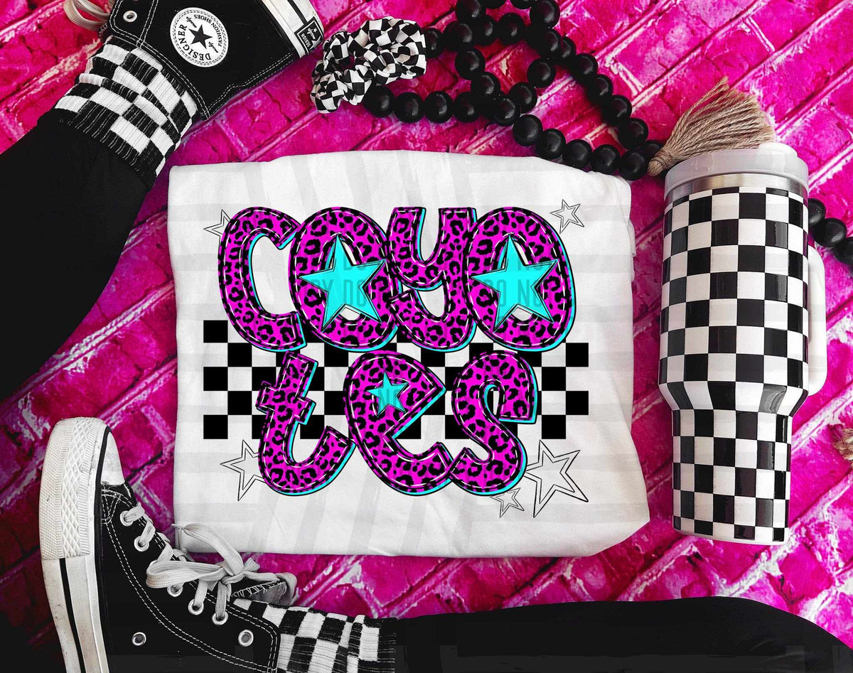 Coyotes Pink Leopard Neon (Caplinger) DTF transfer