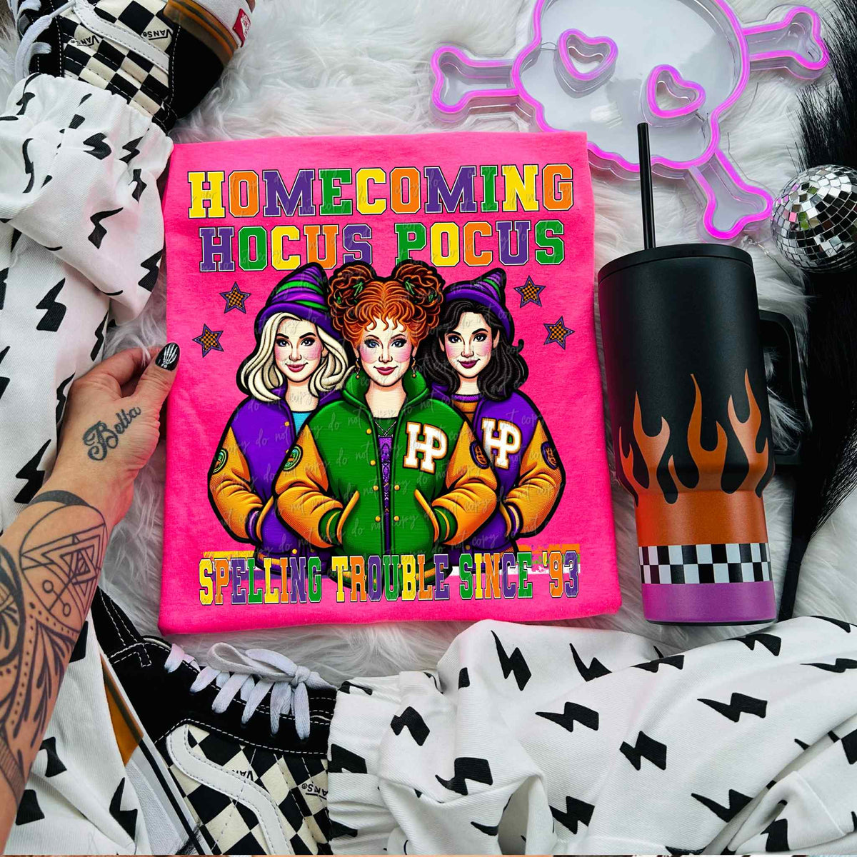 Homecoming hocus pocus HP  virgo DTF transfer