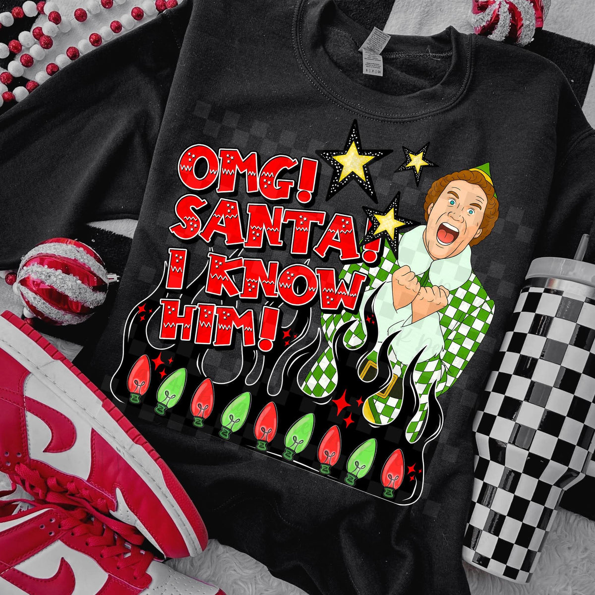 Omg! Santa, I know him! Texan DTF transfer
