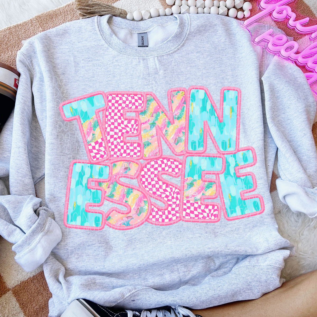 Tennessee spring checkered (CITY) DTF transfer