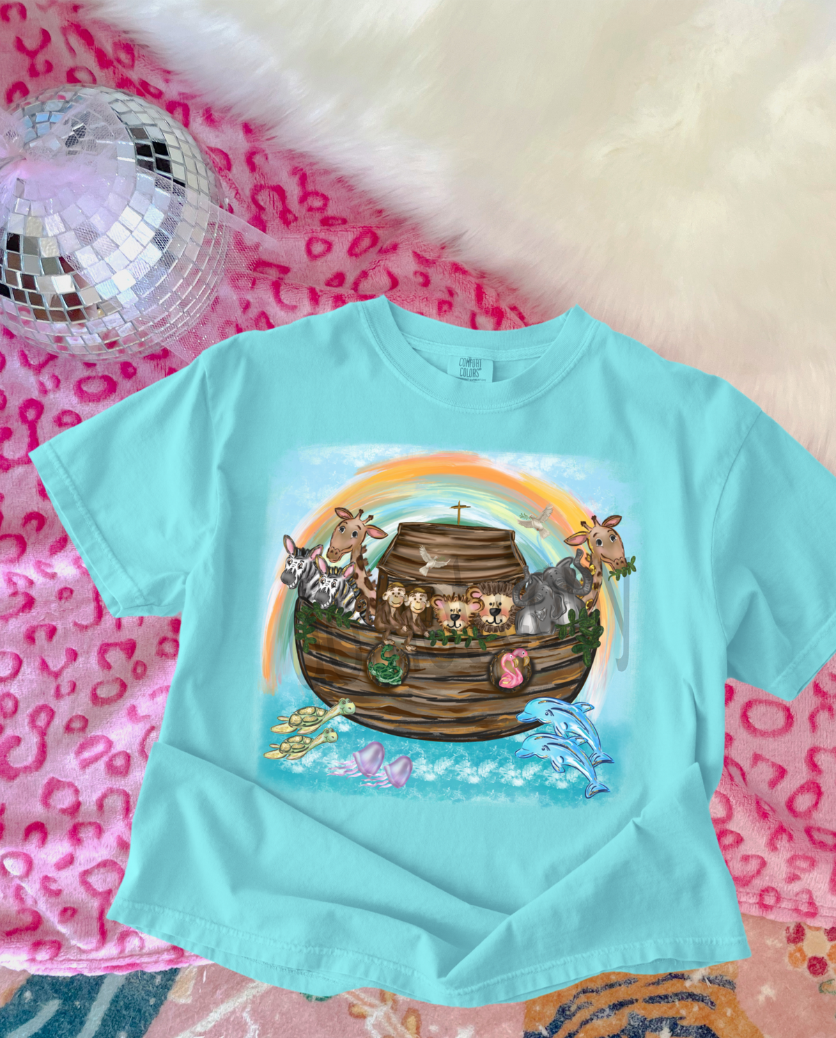 Noah's ark BOY VERSION NO BOW DTF transfer