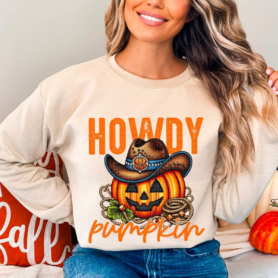 Howdy pumpkin 52068 DTF transfer