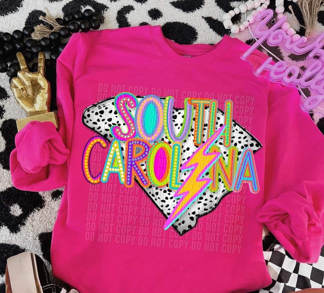 South Carolina dalmatian background (CRAFTI) 44152 DTF transfer