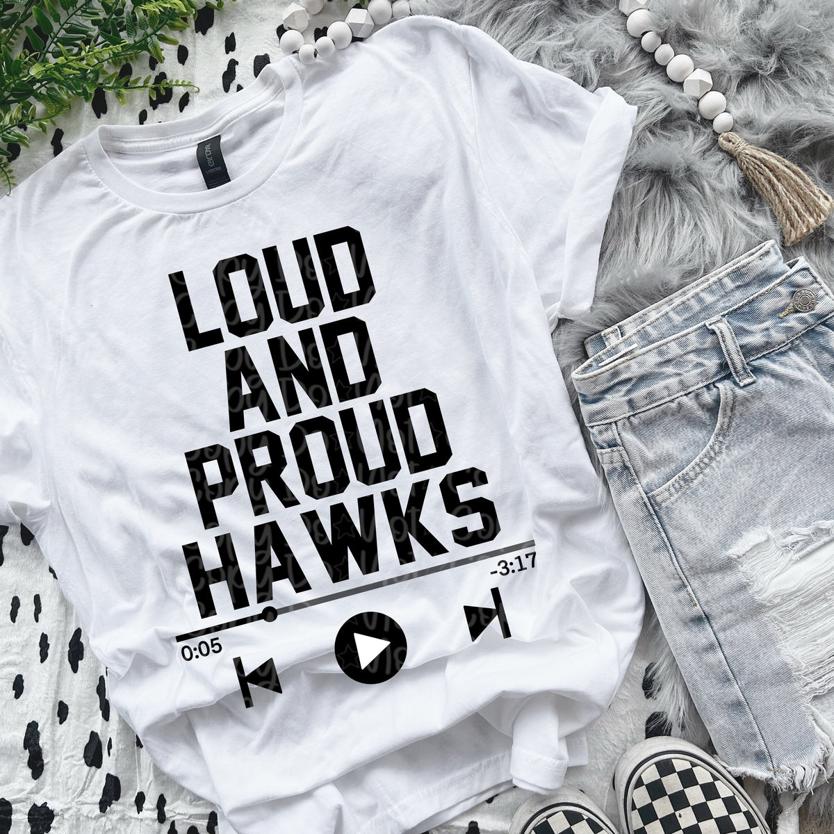 Loud and proud hawks VIRGO DTF transfer