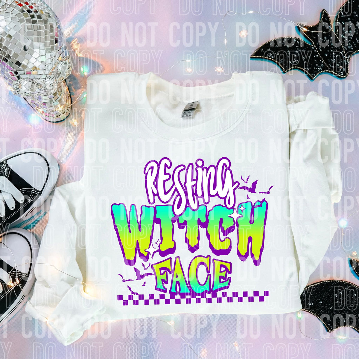 Resting witch face SBB DTF transfer