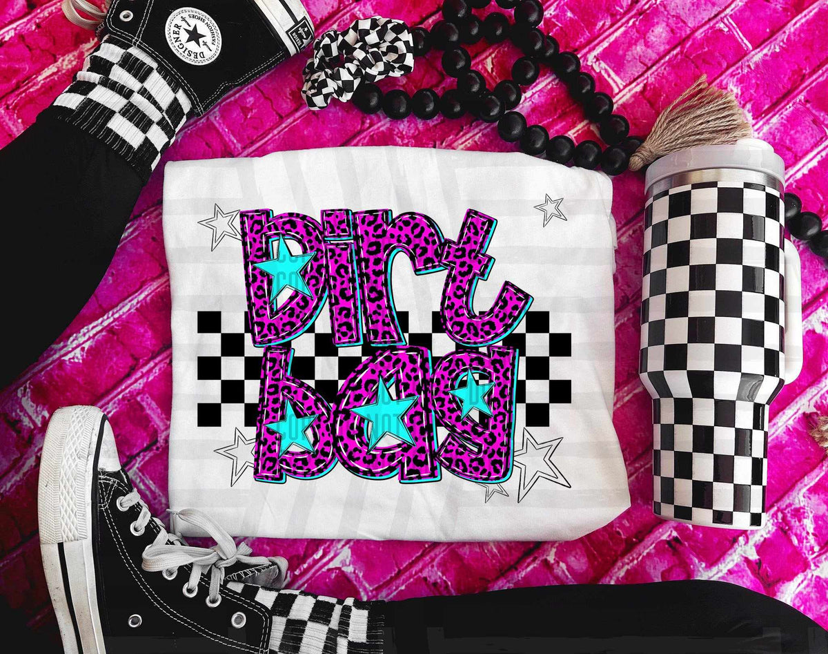Dirtbag Pink Leopard Neon (Caplinger) DTF transfer