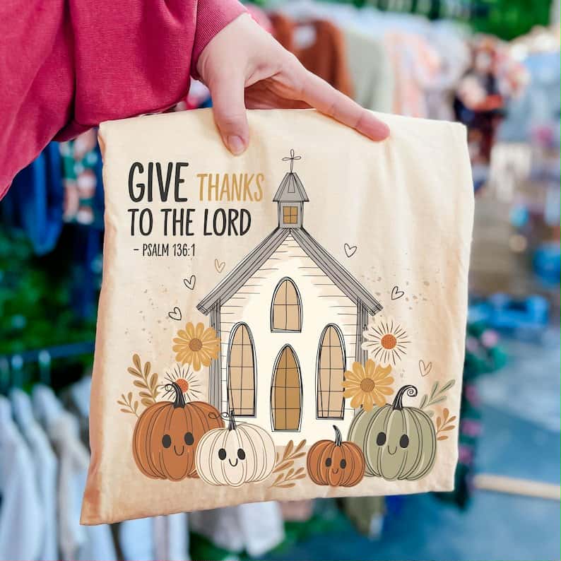 Give thanks to the lord church 113181 DTF transfer