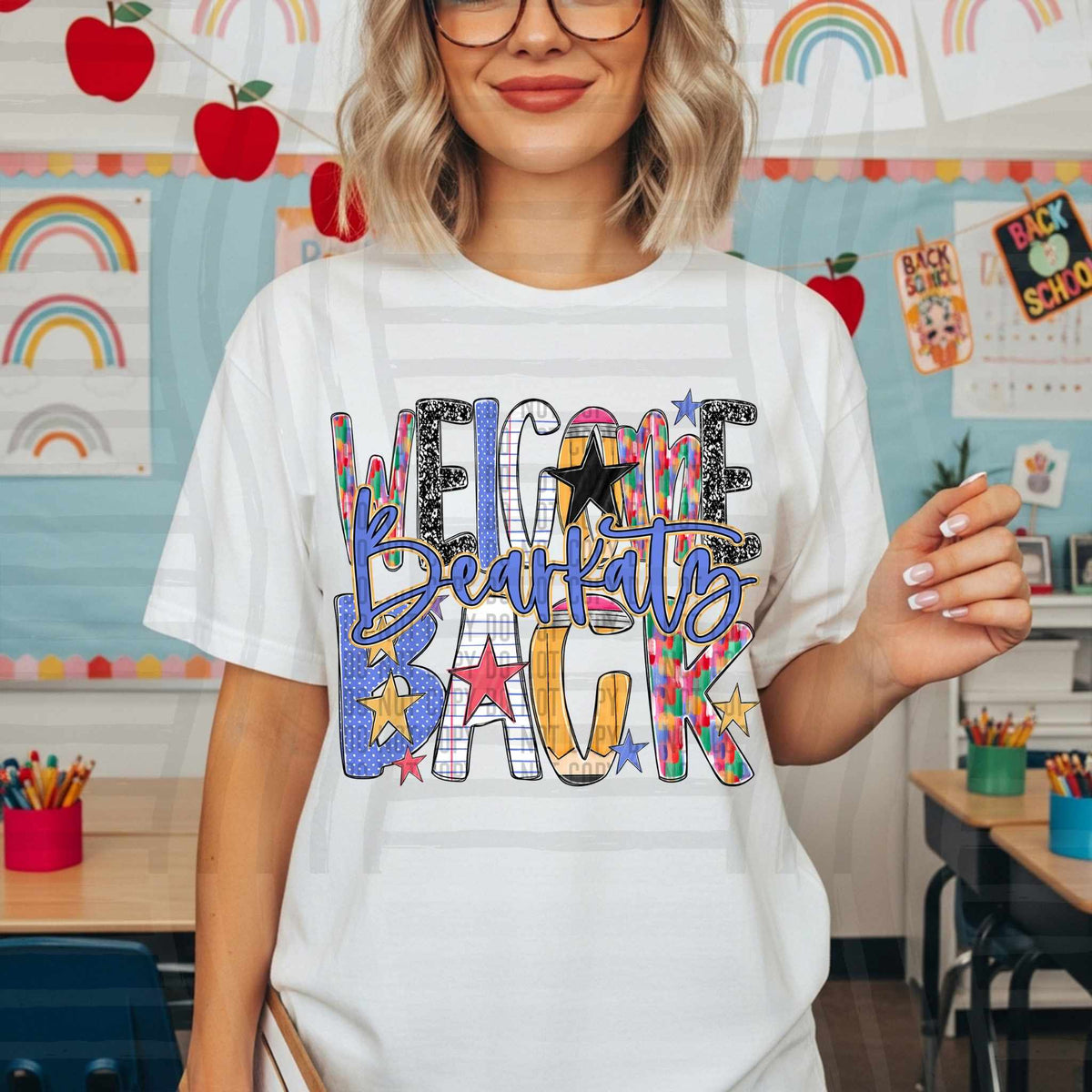Welcome Back Bearkats school font DTF transfer