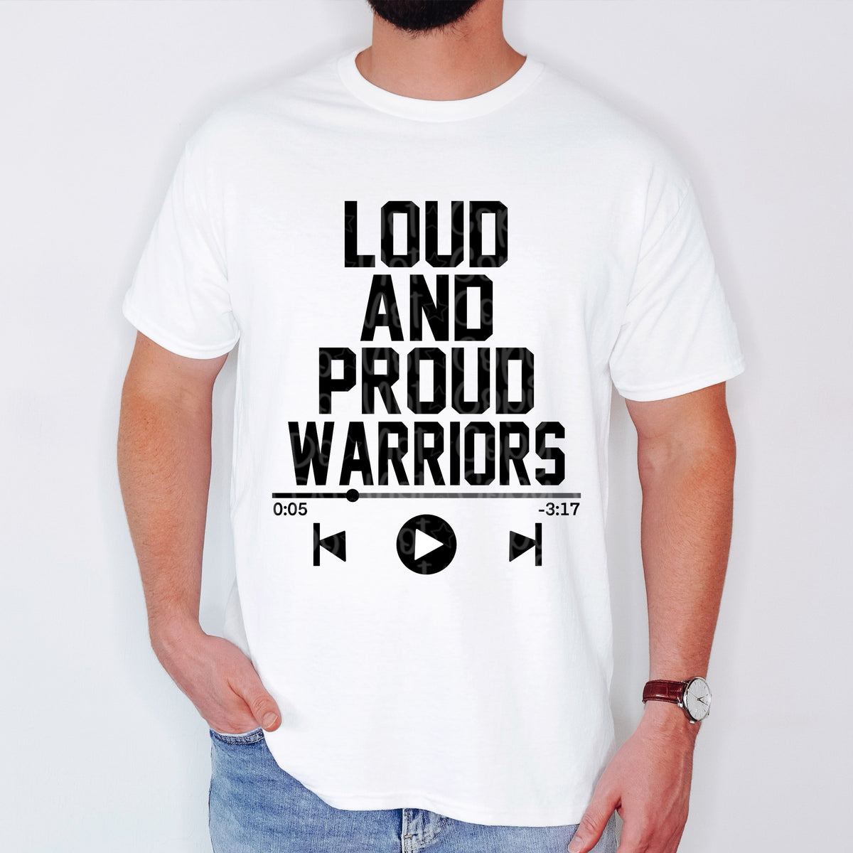 Loud and proud warriors  VIRGO DTF transfer