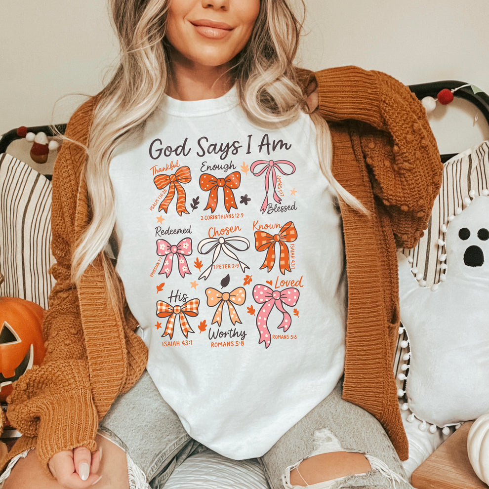 God says I am fall Sunday Special 110894 DTF transfer