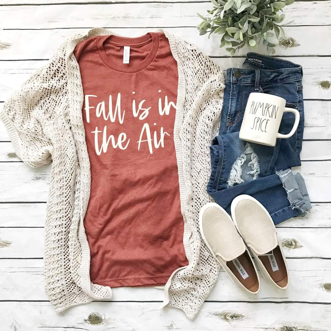 Fall is in the air white font (GROVE) 50310 DTF transfer