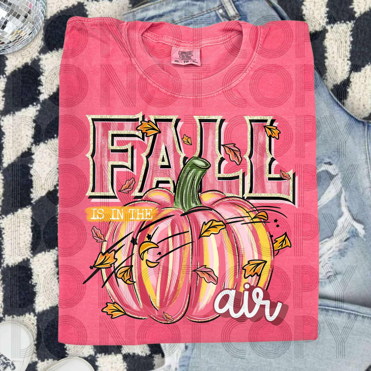 Fall is in the air PINK RENEWED DTF transfer