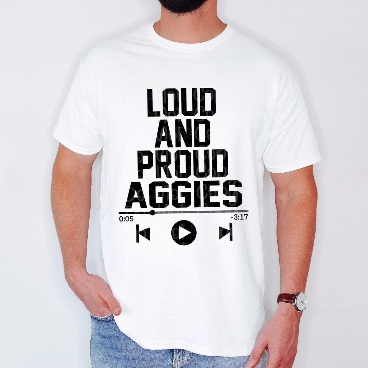 Loud and proud aggies VIRGO DTF transfer