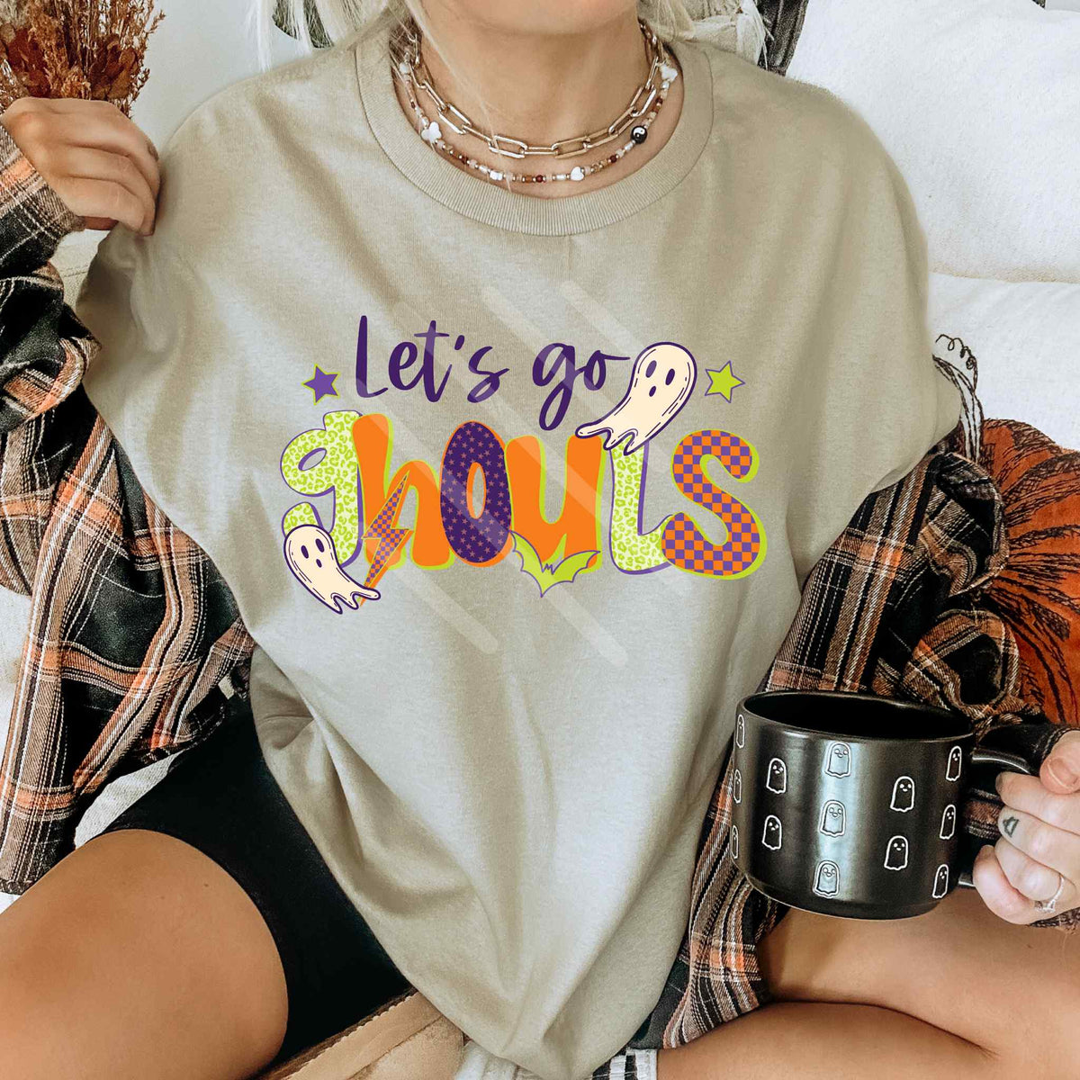 Let's go ghouls green/orange/purple EXCLUSIVE DTF transfer