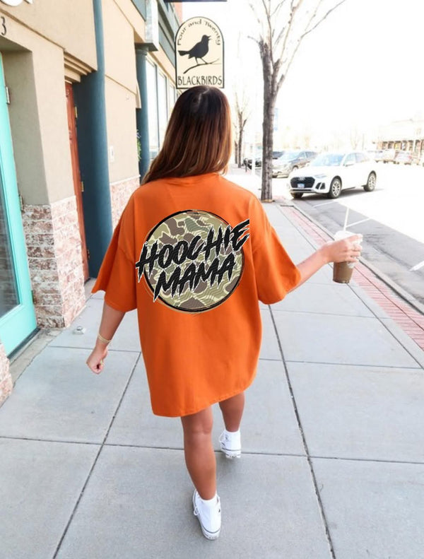 Hoochie mama camo DTF transfer