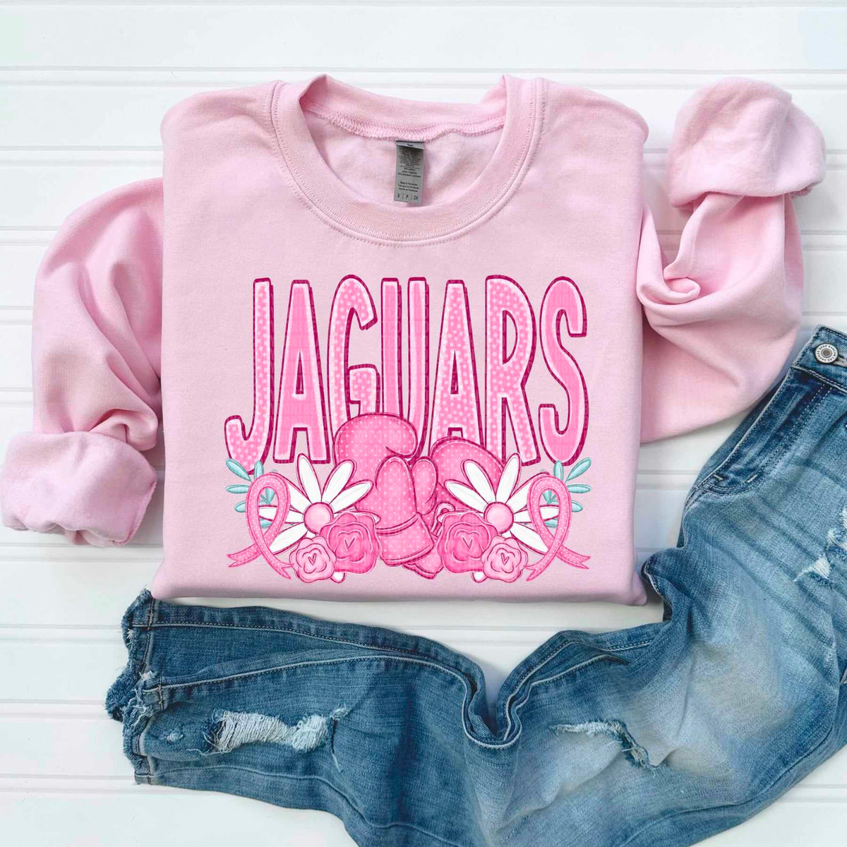 Jaguars pink mascots 50084 DTF transfer