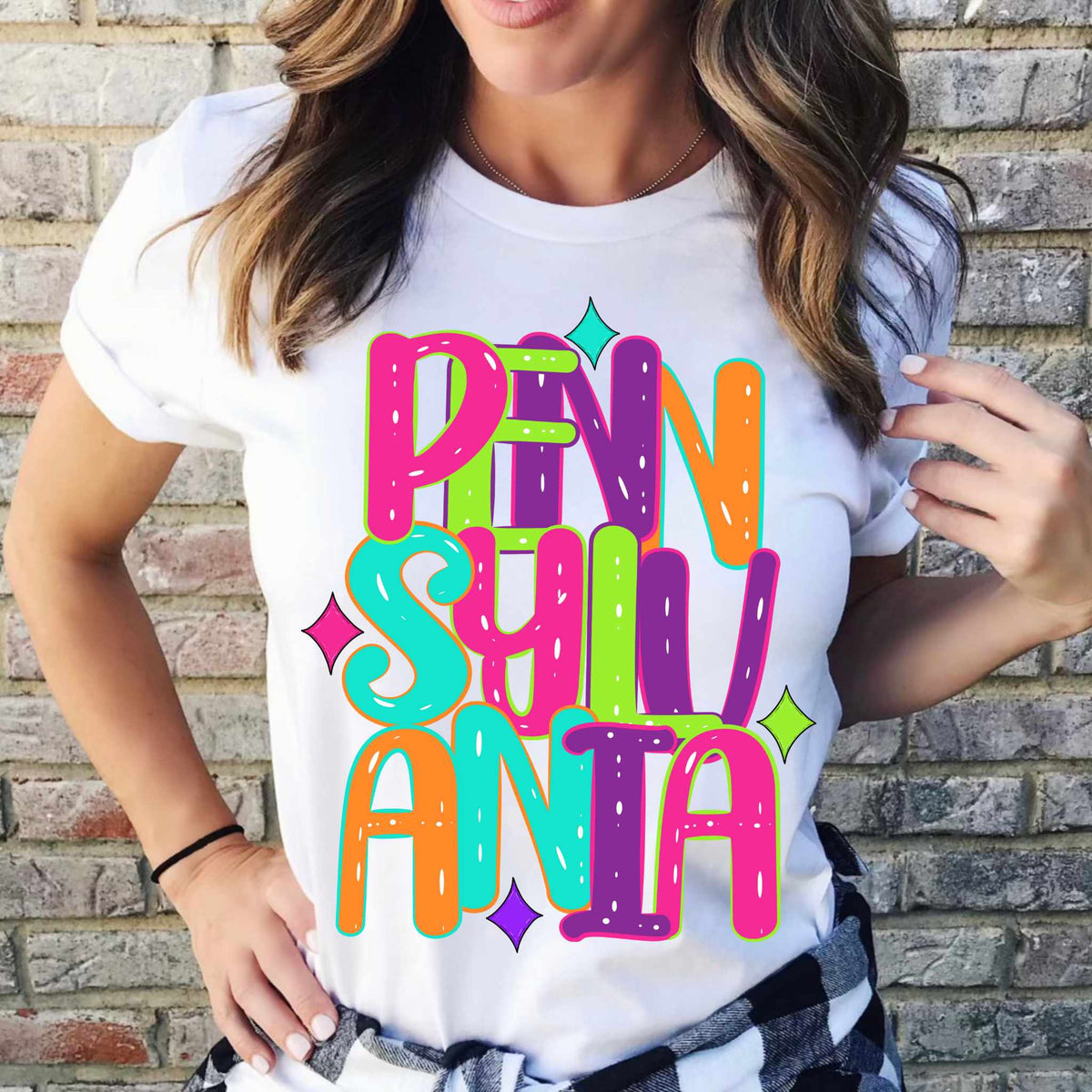 Pennsylvania neon states 44926 DTF transfer